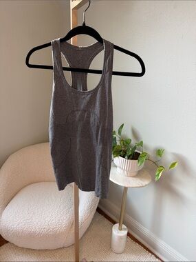 lululemon athletica Gray Racerback Tank - Heathered Performance Knit